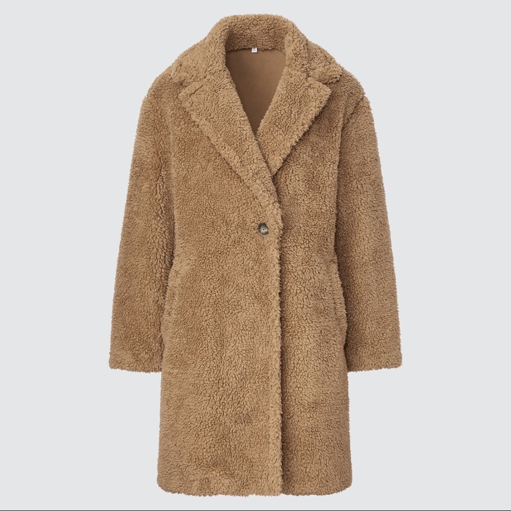 Uniqlo Teddy Fleece Tailored Coat
